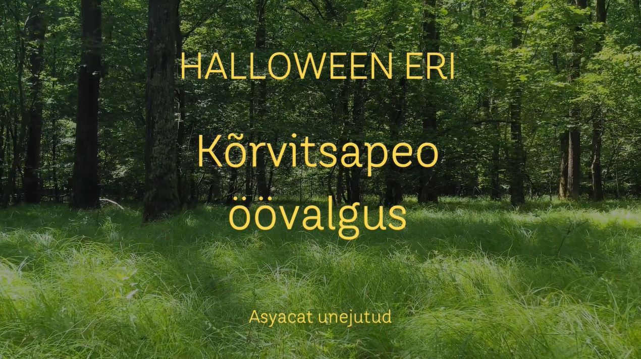 kõrvitsapeo öövalgus